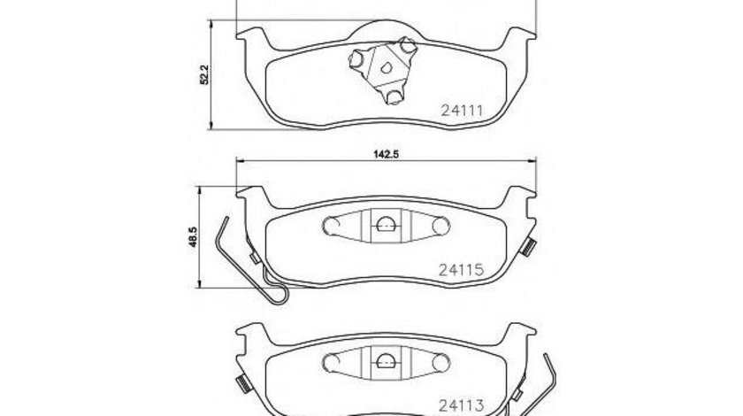 Set placute de frana Nissan TITAN 2003-2016 #2 0986494142