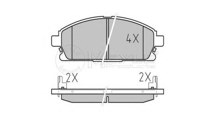 Set placute de frana Nissan X-TRAIL (T30) 2001-2007 #2 0252342016W