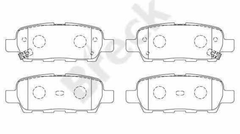 Set placute de frana NISSAN X-TRAIL T30 BRECK 23871 00 702 10