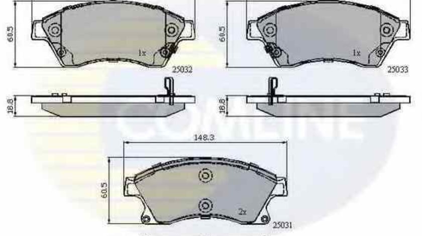 Set placute de frana OPEL ASTRA GTC J COMLINE CBP32038