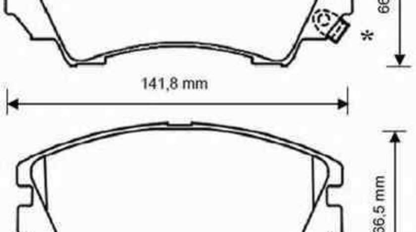 Set placute de frana OPEL ASTRA GTC J JURID 573270JC