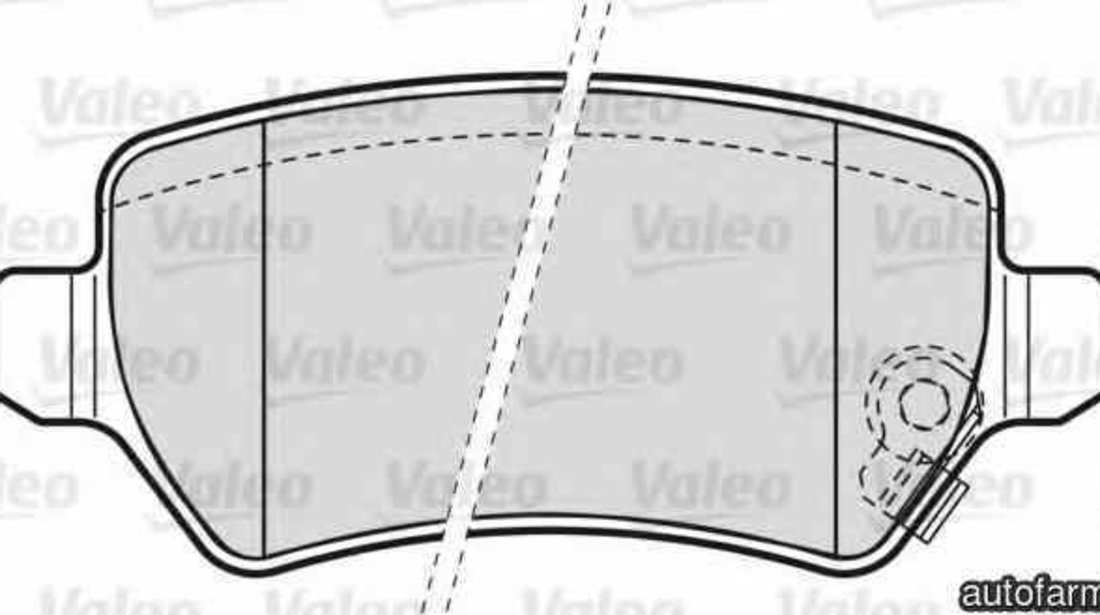 Set placute de frana OPEL ASTRA H L48 VALEO 598584