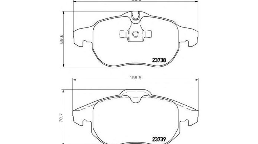 Set placute de frana Opel ASTRA H TwinTop (L67) 2005-2016 #2 0252340220