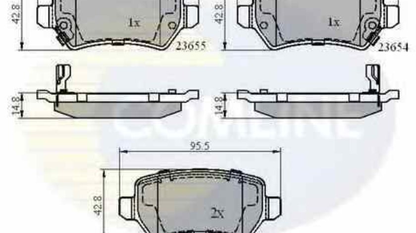 Set placute de frana OPEL CORSA C F08 F68 COMLINE CBP31551