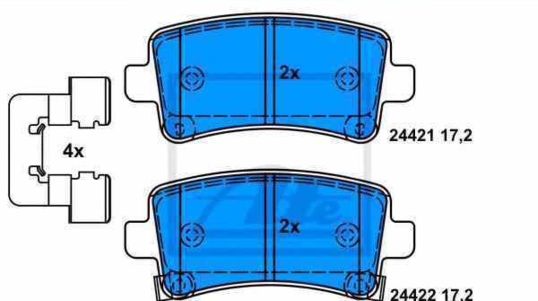 Set placute de frana OPEL INSIGNIA ATE 13.0460-2758.2