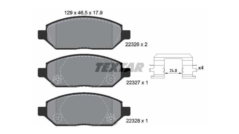 Set placute de frana Opel KADETT B 1965-1973 #2 0016837400