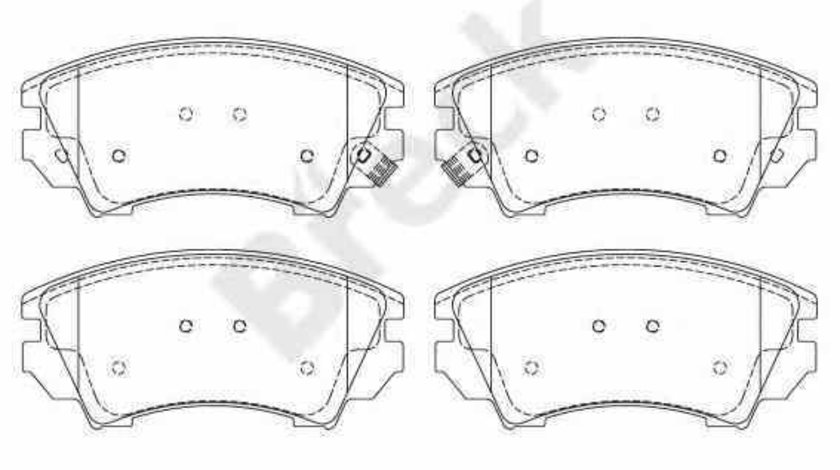 Set placute de frana OPEL ZAFIRA TOURER C P12 BRECK 24412 00 701 10