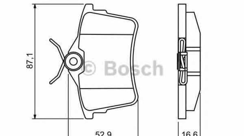 Set placute de frana PEUGEOT 308 SW BOSCH 0 986 494 304