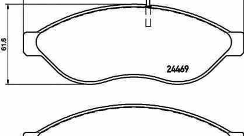 Set placute de frana PEUGEOT BOXER caroserie TEXTAR 2446902
