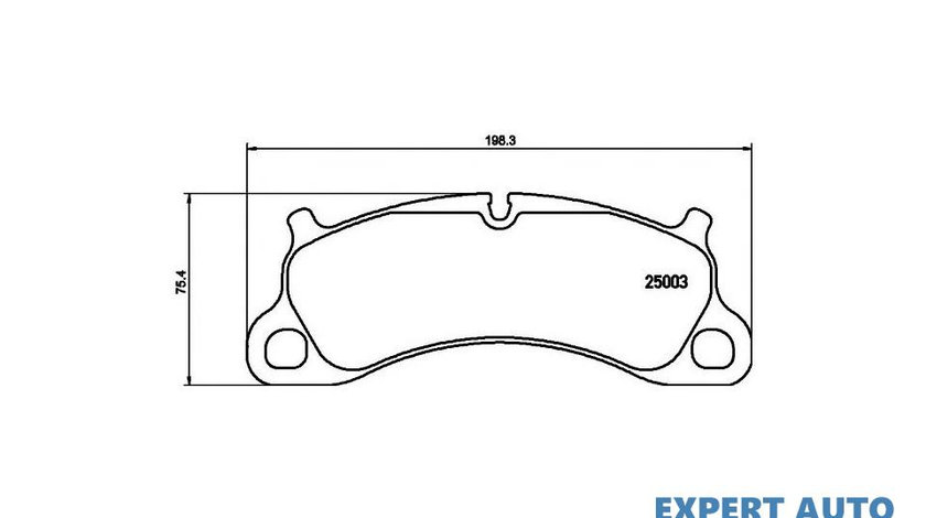 Set placute de frana Porsche 911 (2011->)[991] #2 154200