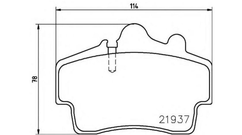 Set placute de frana Porsche BOXSTER (2004-2011)[987] #2 065300