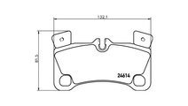 Set placute de frana Porsche CAYENNE (955) 2002-20...