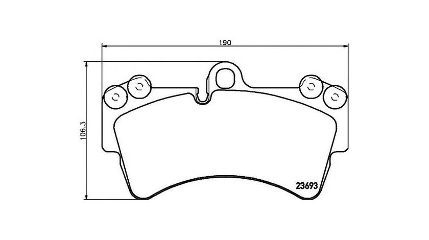 Set placute de frana Porsche CAYENNE (955) 2002-2010 #3 0252369317S