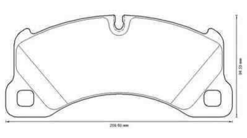 Set placute de frana PORSCHE CAYENNE (955) JURID 573329JC