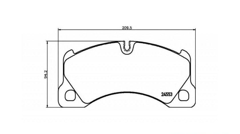 Set placute de frana Porsche PANAMERA 2009-2016 #2 0986494206