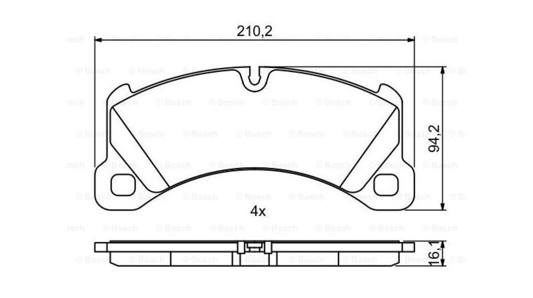 Set placute de frana Porsche PANAMERA 2009-2016 #3 0986494206