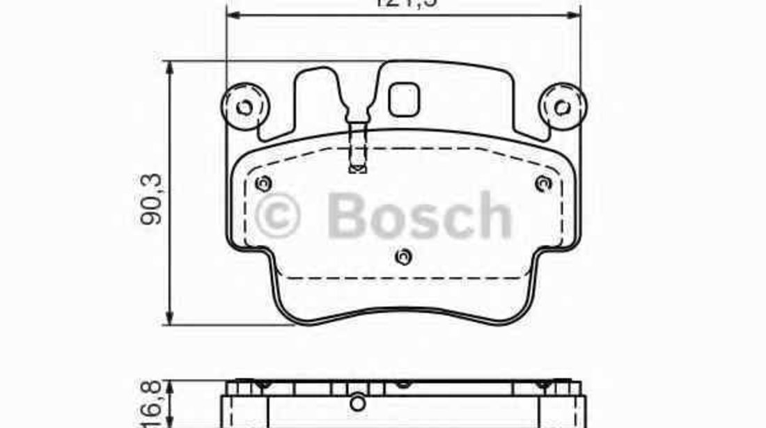 Set placute de frana PORSCHE PANAMERA BOSCH 0 986 494 281