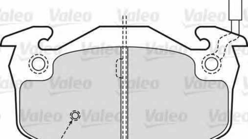 Set placute de frana RENAULT 19 II Cabriolet D53 853 VALEO 598158
