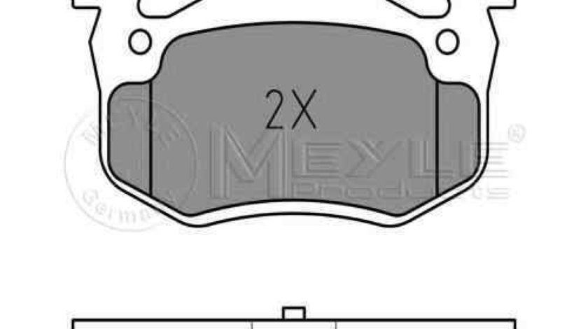 Set placute de frana RENAULT 19 II Cabriolet D53 853 MEYLE 025 209 7311/PD