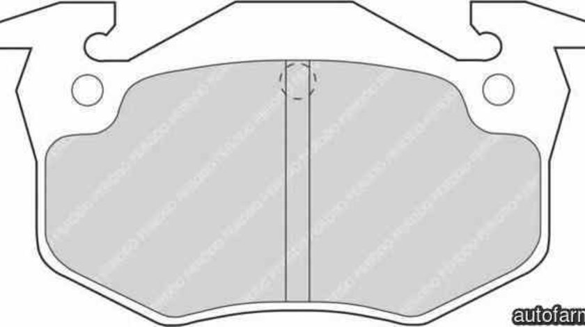 Set placute de frana RENAULT CLIO I B/C57 5/357 FERODO FDB558
