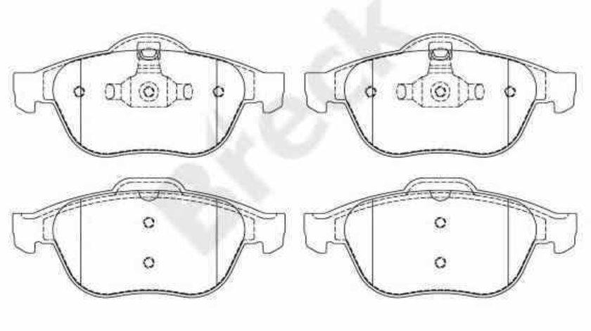 Set placute de frana RENAULT LAGUNA II BG0/1 BRECK 23245 00 701 00