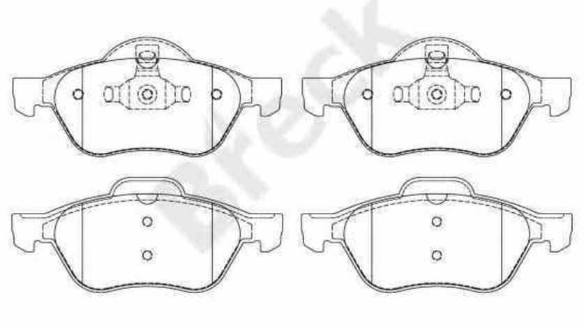 Set placute de frana RENAULT LAGUNA II BG0/1 BRECK 23215 00 701 00