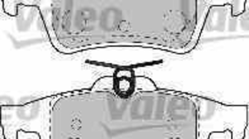 Set placute de frana RENAULT LAGUNA III BT0/1 VALEO 598783