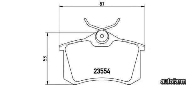 Set placute de frana RENAULT MEGANE II C