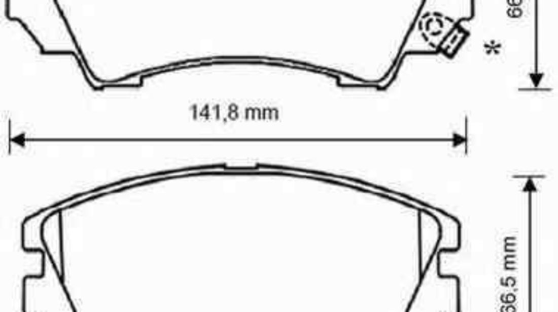 Set placute de frana SAAB 9-5 (YS3G) JURID 573270JC