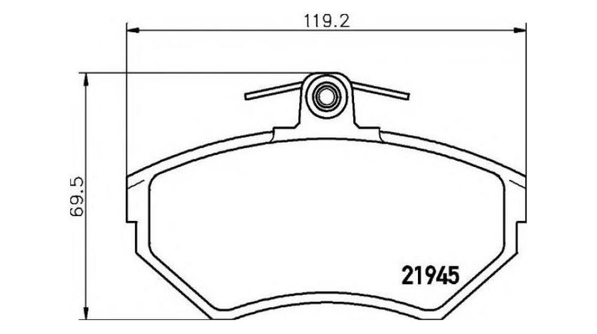 Set placute de frana Seat SEAT AROSA (6H) 1997-2004 #2 063100