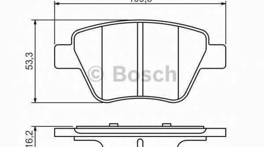 Set placute de frana SKODA OCTAVIA 1Z3 BOSCH 0 986 494 416