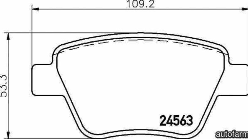 Set placute de frana SKODA OCTAVIA Combi 1Z5 TEXTAR 2456301