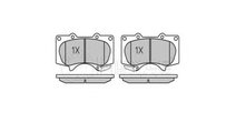 Set placute de frana Toyota LAND CRUISER (LJ12_, K...