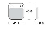 Set placute de frana UNIVERSAL Universal #2 MCB510