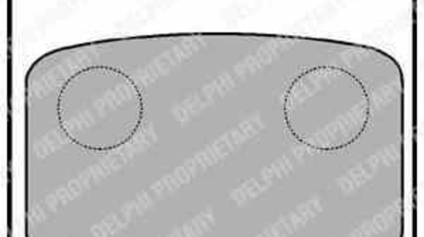 Set placute de frana VAUXHALL OMEGA B DELPHI LP590