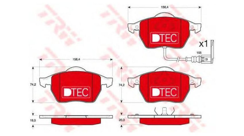 Set placute de frana Volkswagen VW BORA combi (1J6) 1999-2005 #2 039041