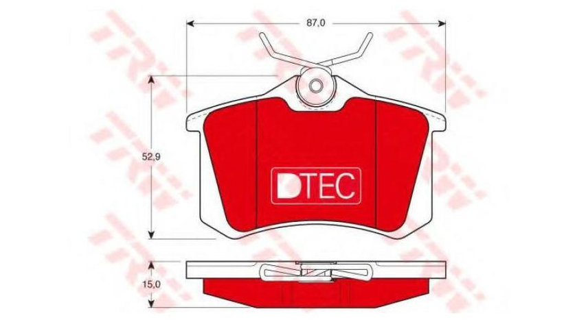 Set placute de frana Volkswagen VW GOLF Mk II (19E, 1G1) 1983-1992 #2 0252096115