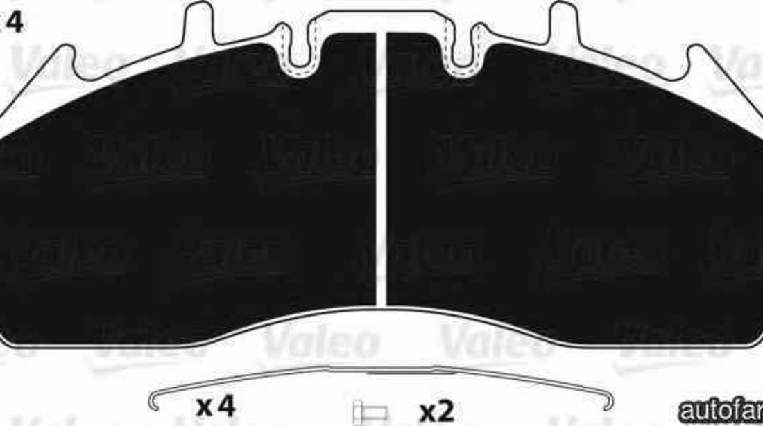 Set placute de frana VOLVO FM VALEO 882246