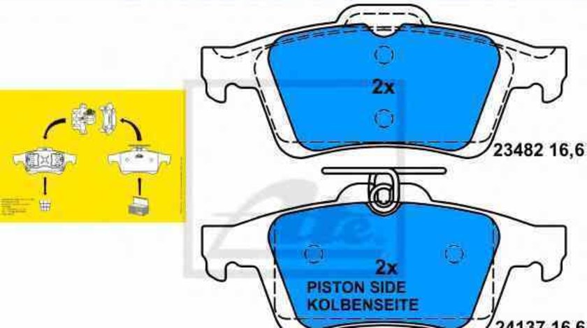 Set placute de frana VOLVO V50 MW ATE 13.0460-7195.2