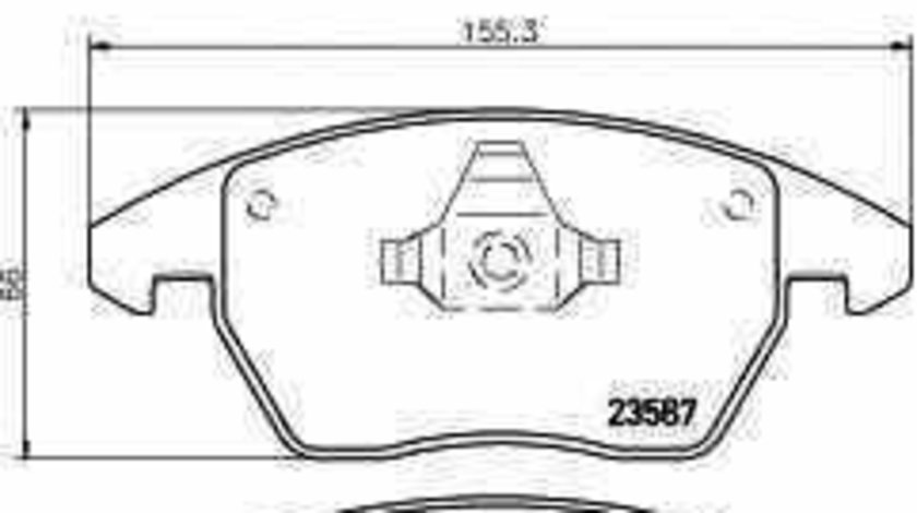 Set placute de frana VW (FAW) GOLF (1K1) TEXTAR 2358701