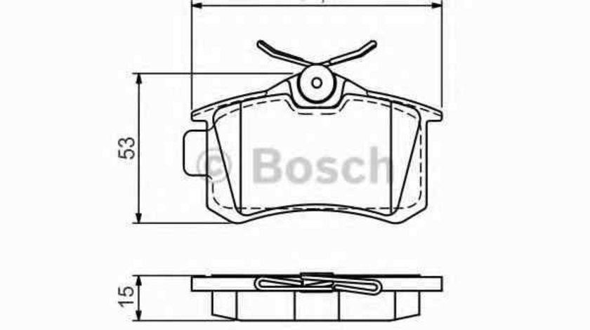 Set placute de frana VW GOLF II (19E, 1G1) BOSCH 0 986 494 520