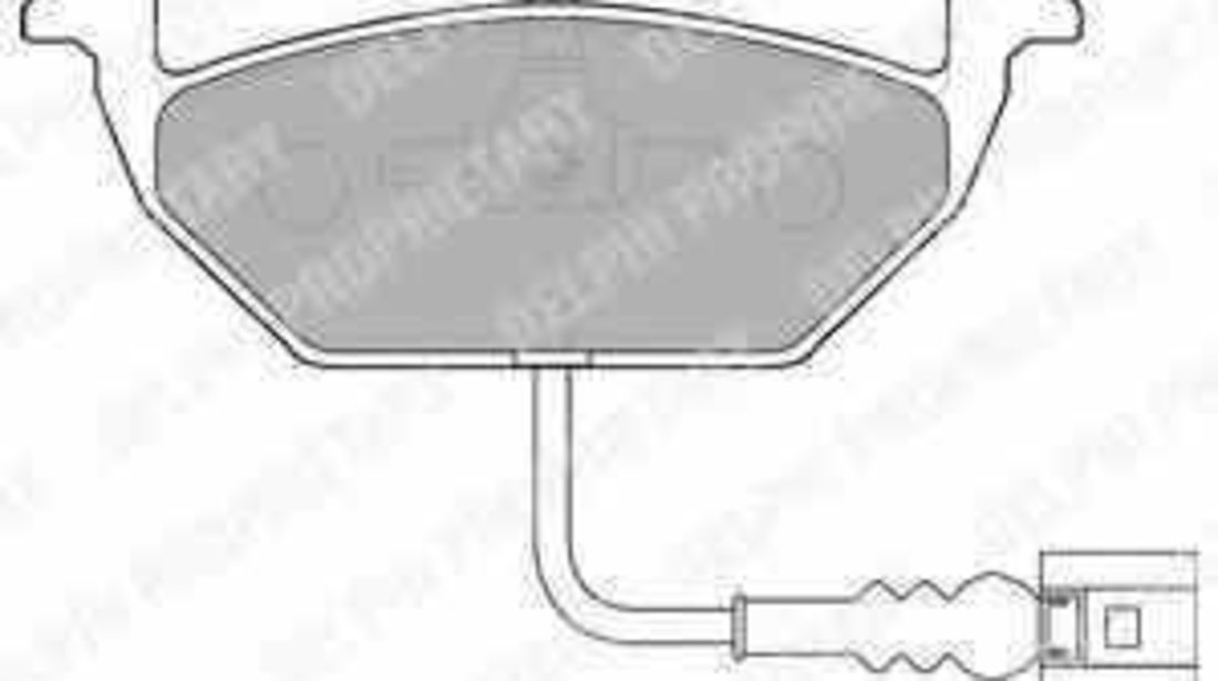 Set placute de frana VW GOLF IV 1J1 DELPHI LP1514