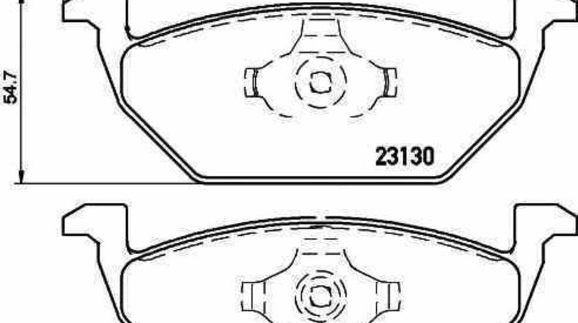 Set placute de frana VW GOLF IV 1J1 TEXTAR 2313001