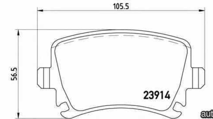 Set placute de frana VW GOLF VI Variant (AJ5) BREMBO P 85 073