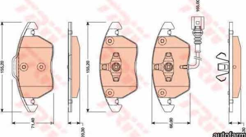 Set placute de frana VW PASSAT CC 357 TRW GDB1807