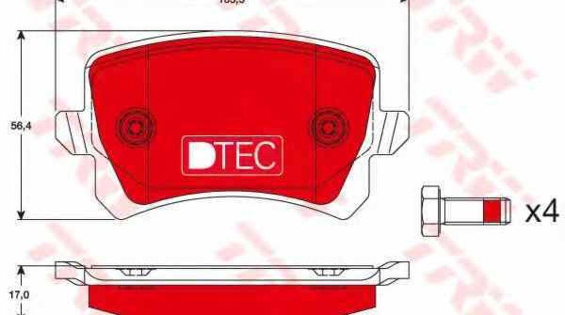 Set placute de frana VW PASSAT CC 357 TRW GDB1763DTE