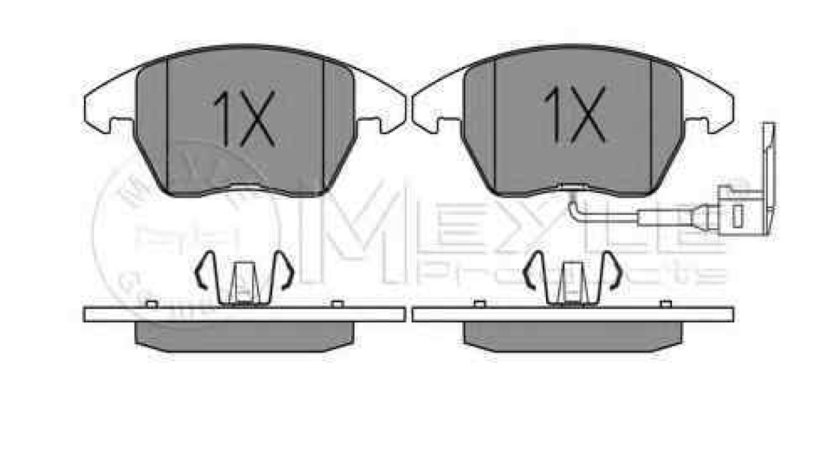 Set placute de frana VW POLO 6R 6C MEYLE 025 235 8720/W