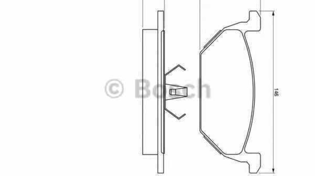 Set placute de frana VW POLO CLASSIC 6KV2 Producator BOSCH 0 986 424 364