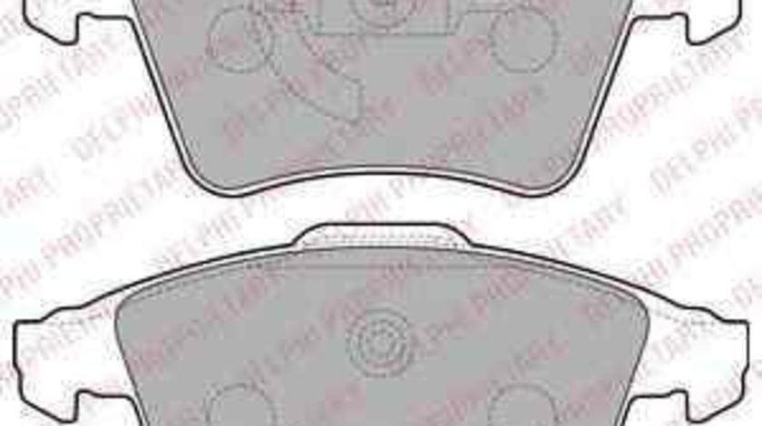 Set placute de frana VW TRANSPORTER V bus (7HB, 7HJ, 7EB, 7EJ, 7EF) DELPHI LP2225