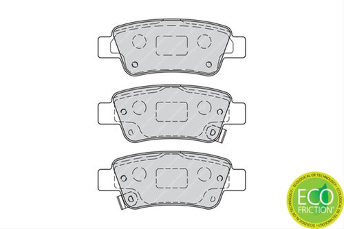 Set Placute   Ferodo Honda FDB4233